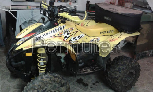 Quad polaris scrambler 500 4x4. scambio con altro quad che abbia marce ridotte.